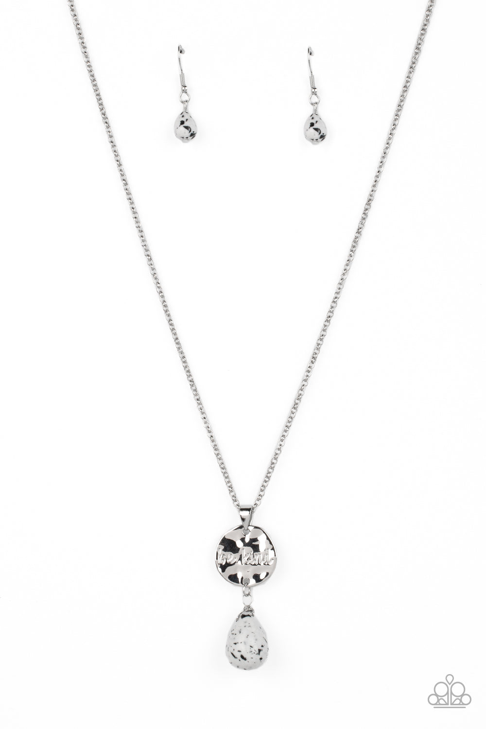 Caring Couture - White  necklace B108