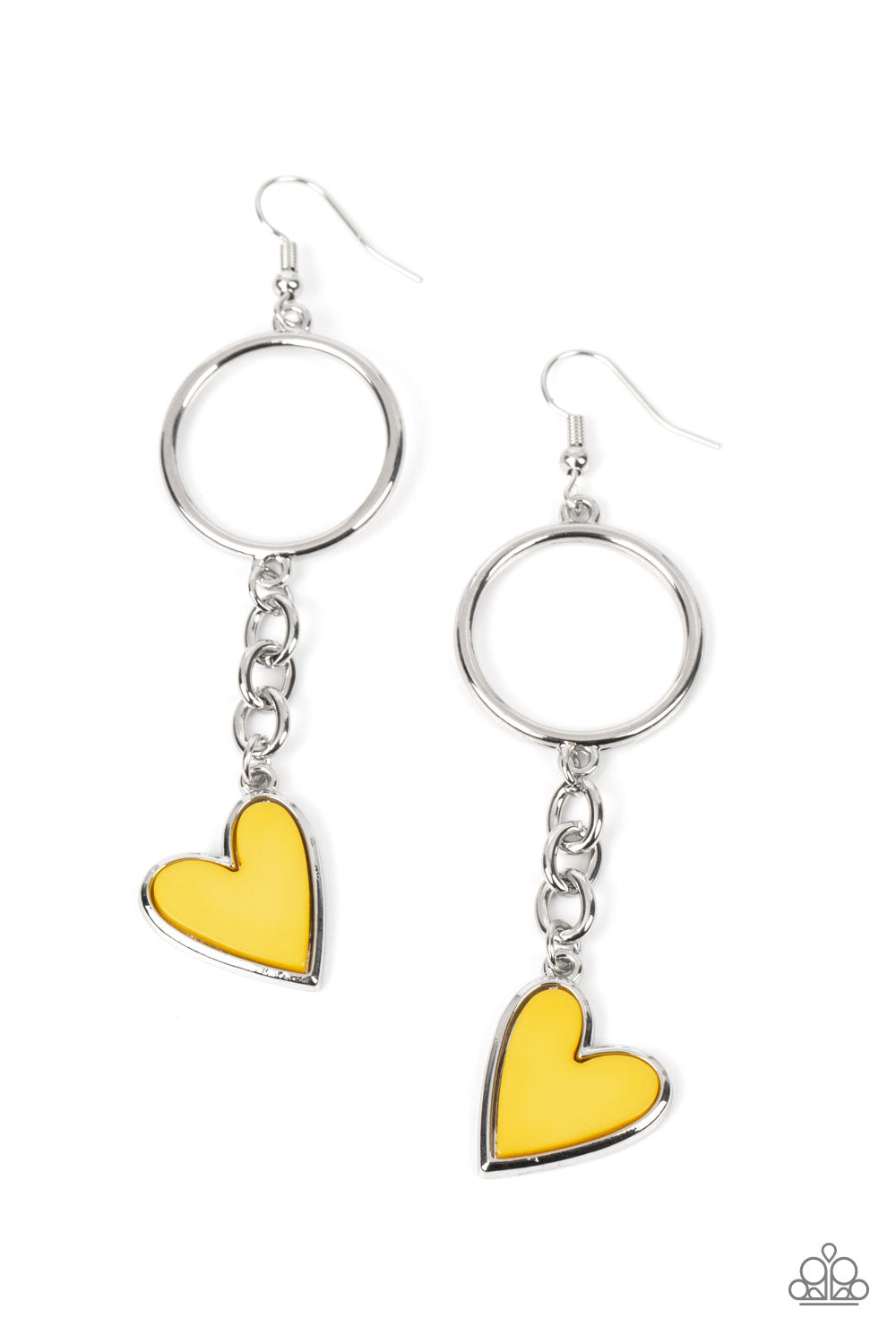 Don’t Miss a HEARTBEAT - Yellow earring  D007