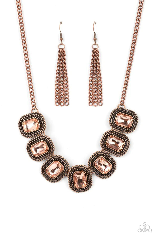 Iced Iron - Copper Necklace D065