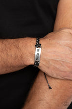 Load image into Gallery viewer, Dare to Fail - Black bracelet B017
