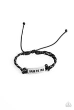 Load image into Gallery viewer, Dare to Fail - Black bracelet B017
