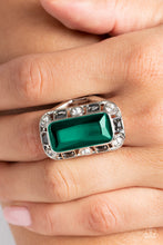 Load image into Gallery viewer, Radiant Rhinestones - Green ring G003
