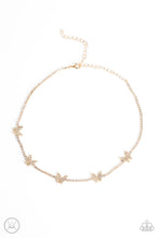 Load image into Gallery viewer, Fluttering Fanatic - Gold choker necklace A079
