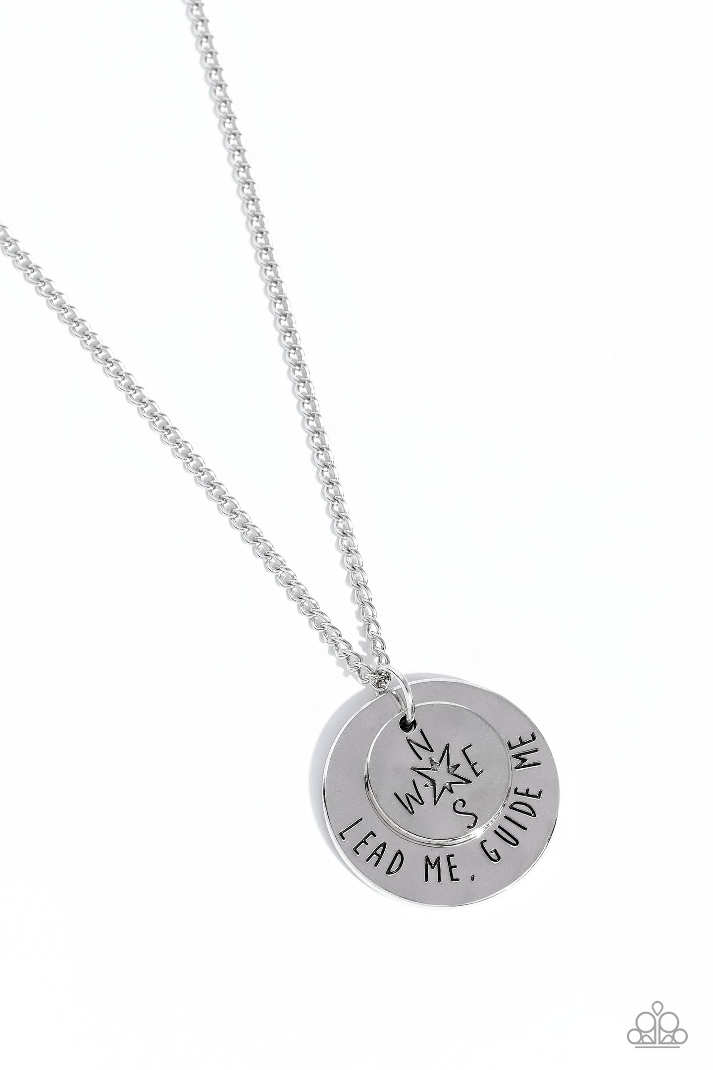 Gilded Guide - Silver necklace E010