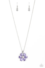 Load image into Gallery viewer, Fancy Flower Girl - Purple necklace D050
