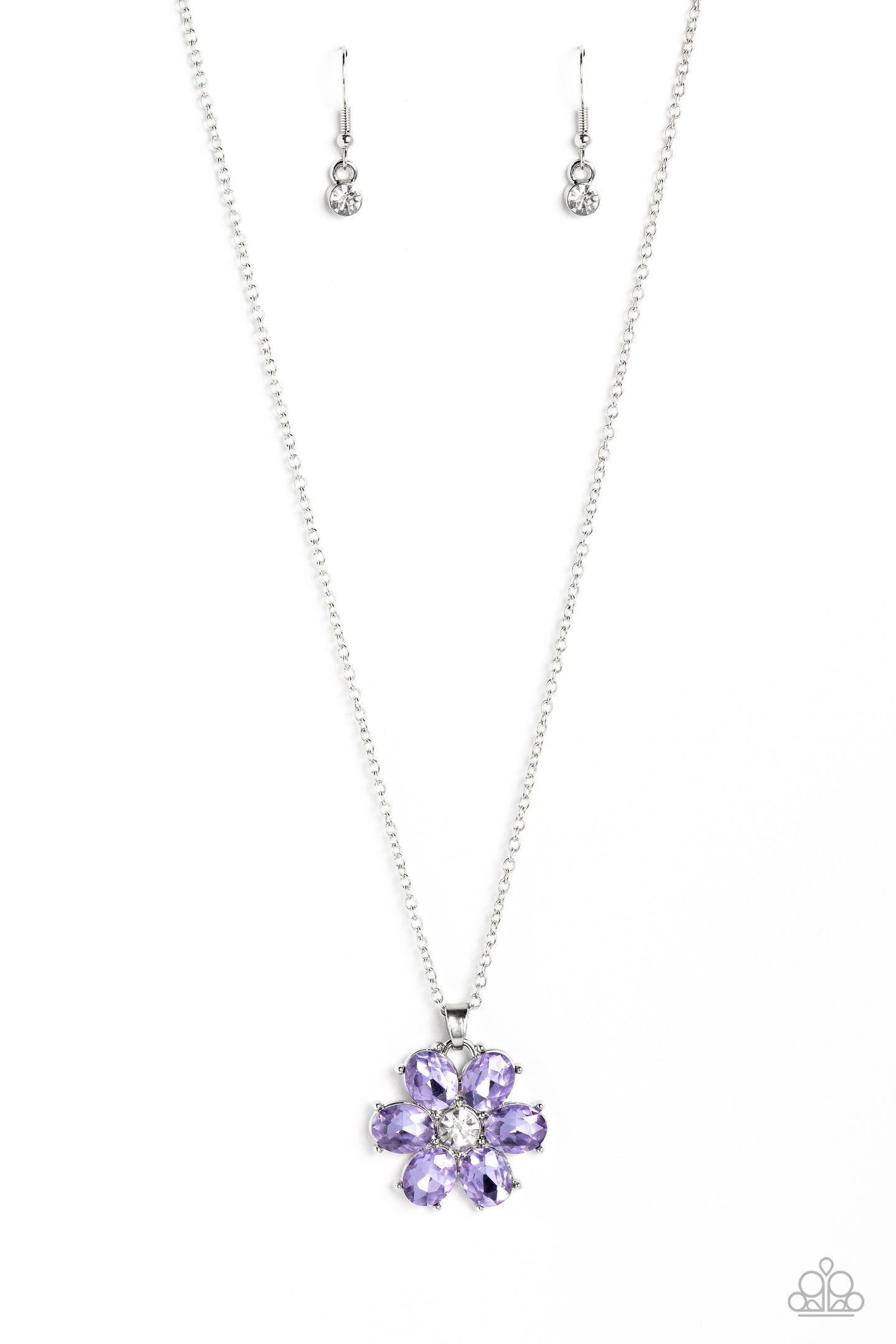 Fancy Flower Girl - Purple necklace D050