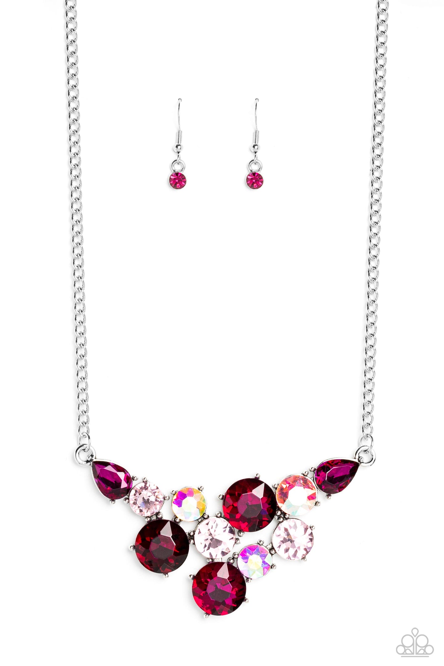 Round Royalty - Pink necklace D081