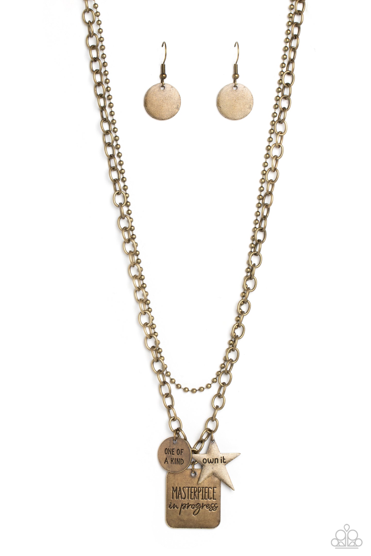 Masterpiece in Progress - Brass necklace A079