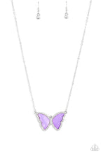 Load image into Gallery viewer, SHELL-bound - Purple necklace C029

