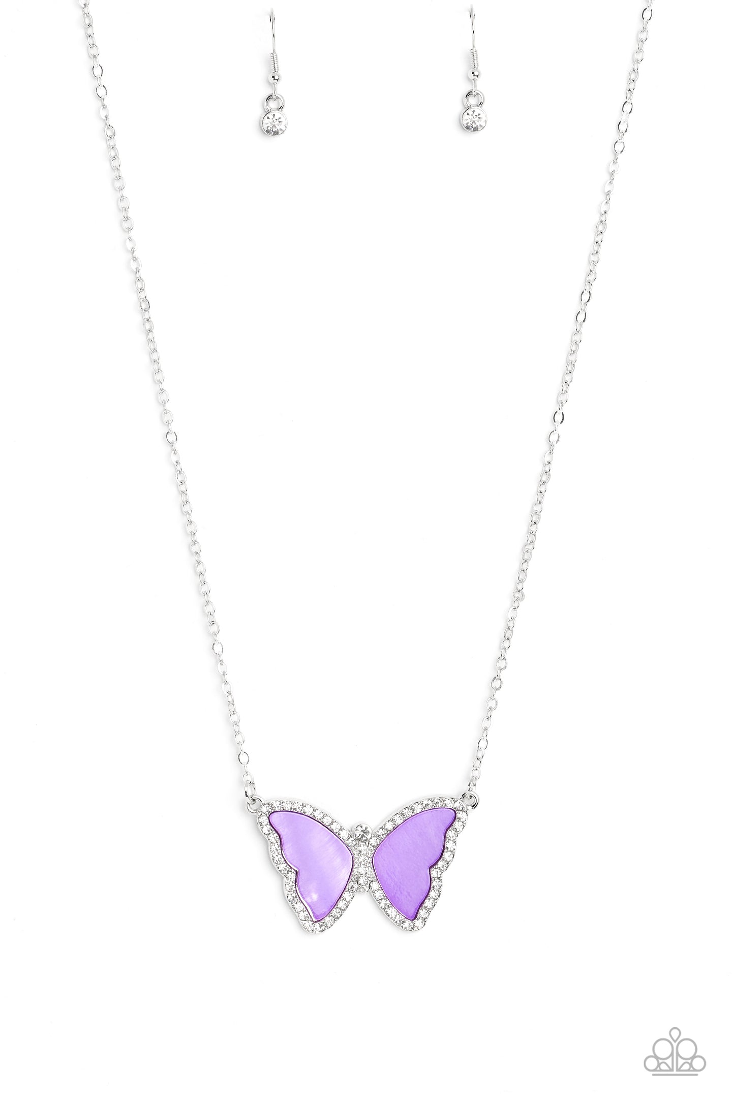 SHELL-bound - Purple necklace C029