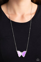 Load image into Gallery viewer, SHELL-bound - Purple necklace C029
