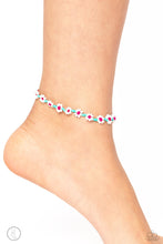 Load image into Gallery viewer, Midsummer Daisy - Blue anklet D010
