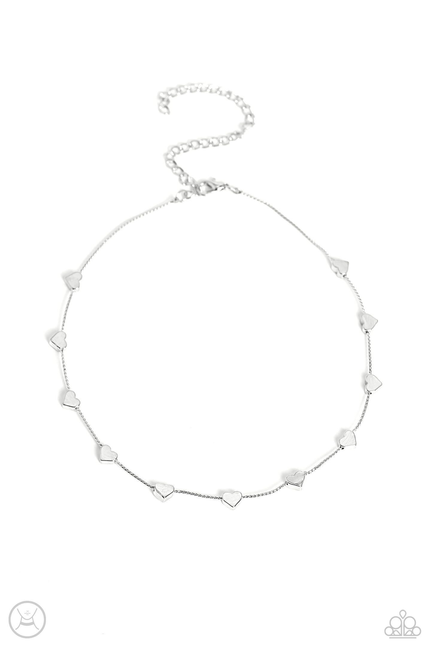 Public Display of Affection - Silver choker necklace D029