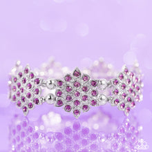 Load image into Gallery viewer, Scintillating Snowflakes - Purple bracelet PINK FRIDAY D048
