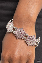 Load image into Gallery viewer, Scintillating Snowflakes - Purple bracelet PINK FRIDAY D048
