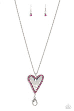 Load image into Gallery viewer, Radiant Romeo - Pink lanyard necklace C023
