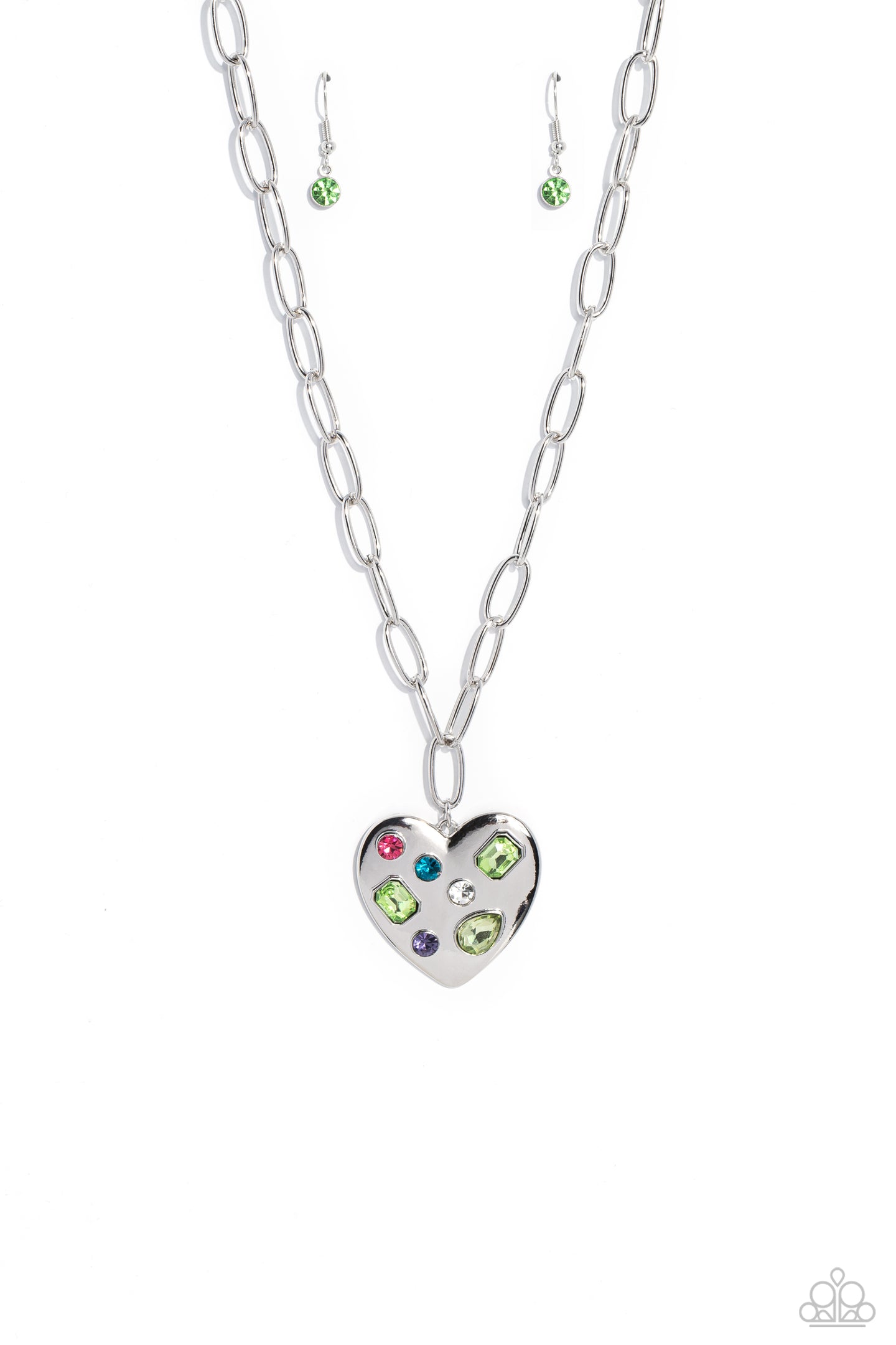 Online Dating - Green necklace D072