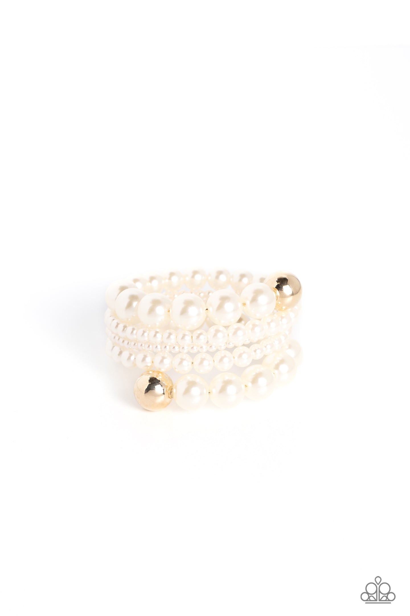 Pleasing Pirouette - Gold coil bracelet E061