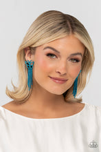 Load image into Gallery viewer, Billowing Butterflies - Blue earring JULY LOP D083
