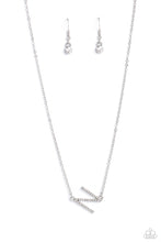 Load image into Gallery viewer, INITIALLY Yours - N - White necklace D017
