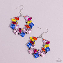 Load image into Gallery viewer, Wreathed in Watercolors - Multi earring SEPT 2023 LOP A092

