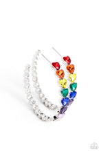 Load image into Gallery viewer, Hypnotic Heart Attack - Multi hoop earring D076
