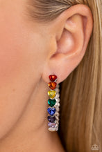 Load image into Gallery viewer, Hypnotic Heart Attack - Multi hoop earring D076
