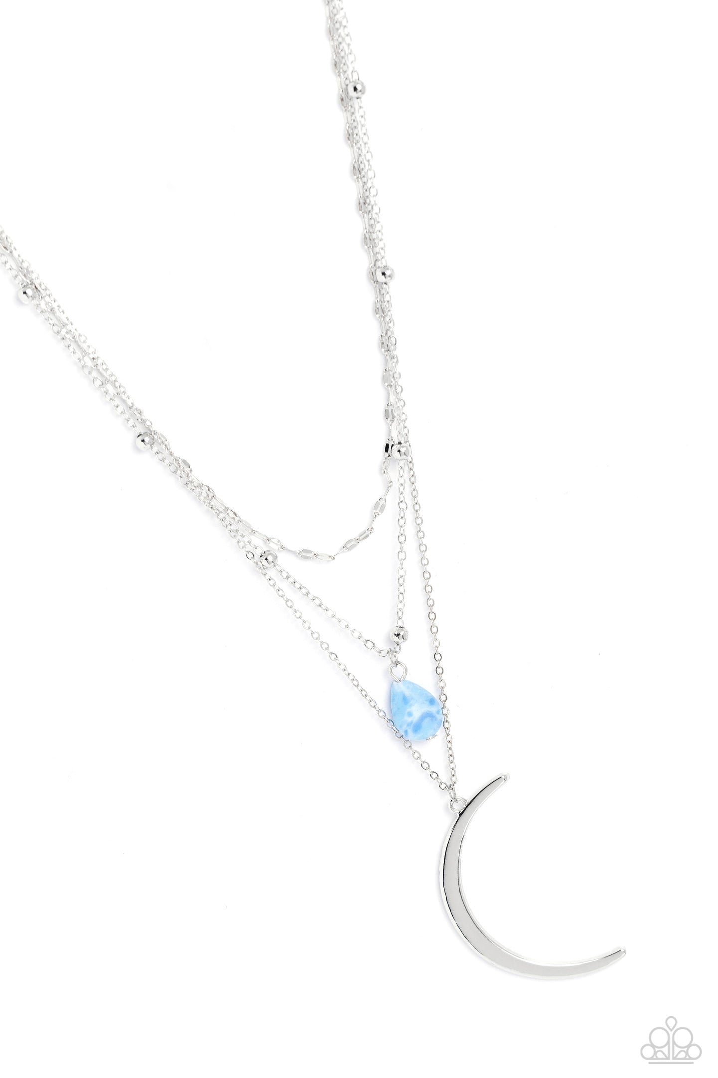 Lunar Landslide - Blue necklace A049