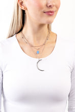 Load image into Gallery viewer, Lunar Landslide - Blue necklace A049

