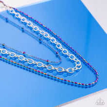 Load image into Gallery viewer, Mardi Gras Mayhem - Multi necklace B130
