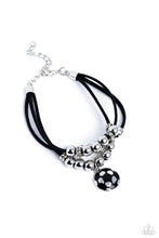 Load image into Gallery viewer, Soccer Player - Black bracelet D028
