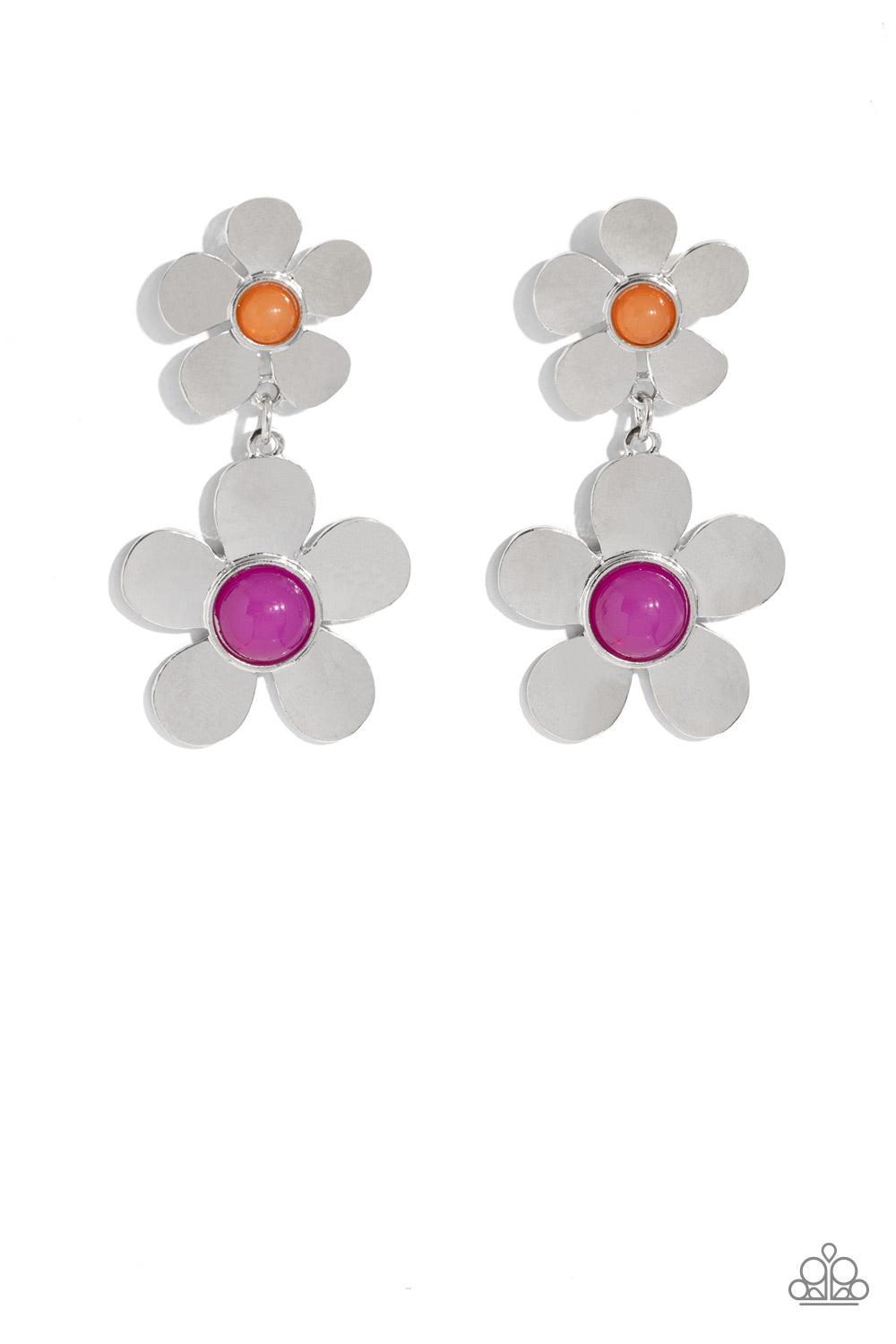Fashionable Florals - Pink earring A090