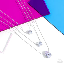 Load image into Gallery viewer, Lustrous Layers - White necklace  AUG LOP A034
