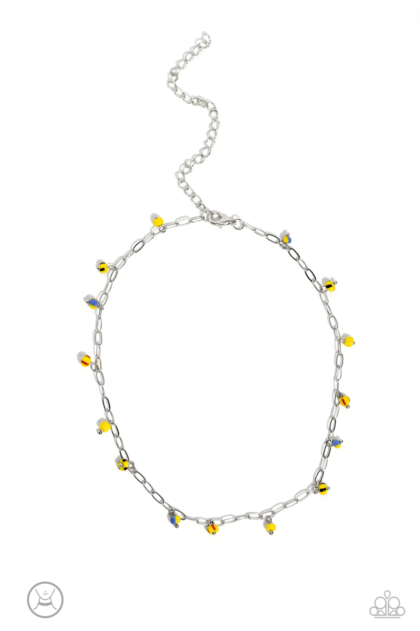 Beach Ball Bliss - Yellow choker A039