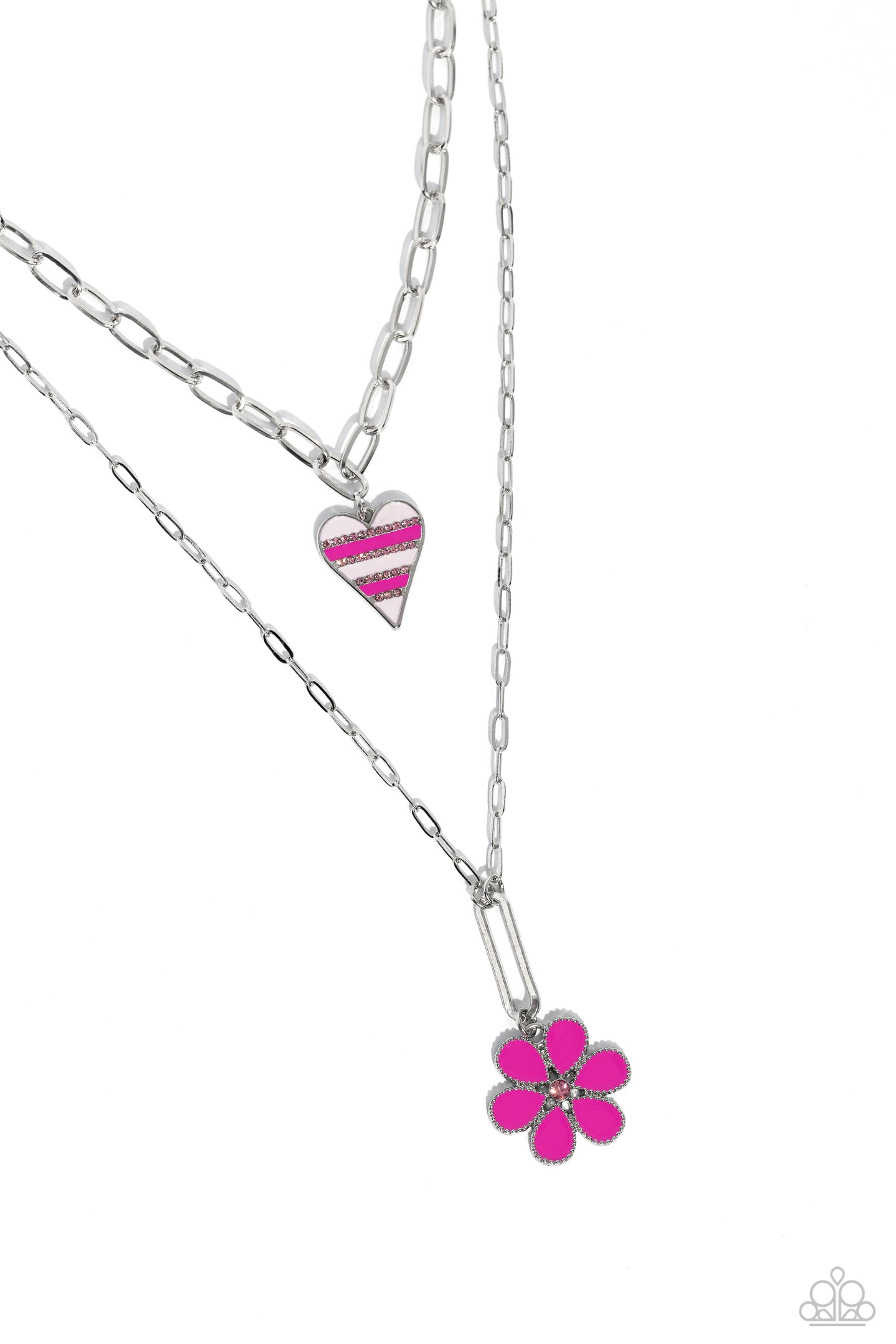 Childhood Charms - Pink necklace A044
