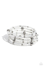 Load image into Gallery viewer, Refined Retrograde - White coil bracelet A066
