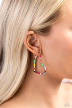 Load image into Gallery viewer, Striped Sweethearts - Multi hoop earring A039
