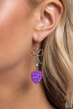 Load image into Gallery viewer, BOW Away Zone - Purple earring D028
