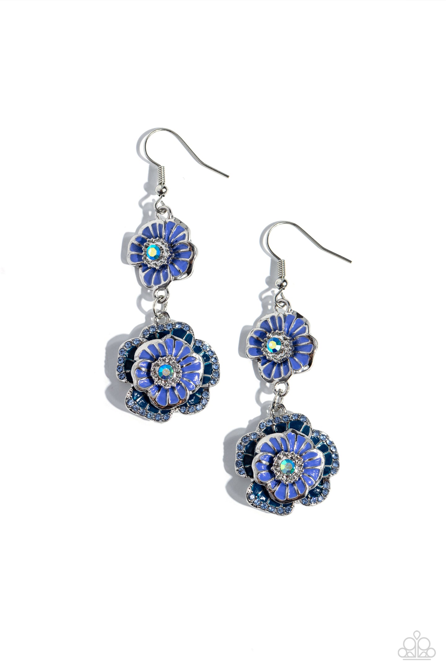 Intricate Impression - Blue earring D043