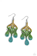 Load image into Gallery viewer, Chandelier Command - Multi  earring A094
