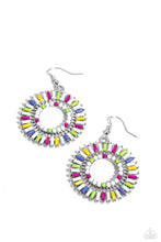 Load image into Gallery viewer, Ferris Wheel Finale - White earring B125
