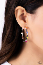 Load image into Gallery viewer, Affectionate Actress - Orange hoop earring A095
