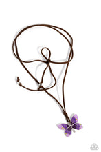 Load image into Gallery viewer, Winged Wanderer - Purple necklace A096
