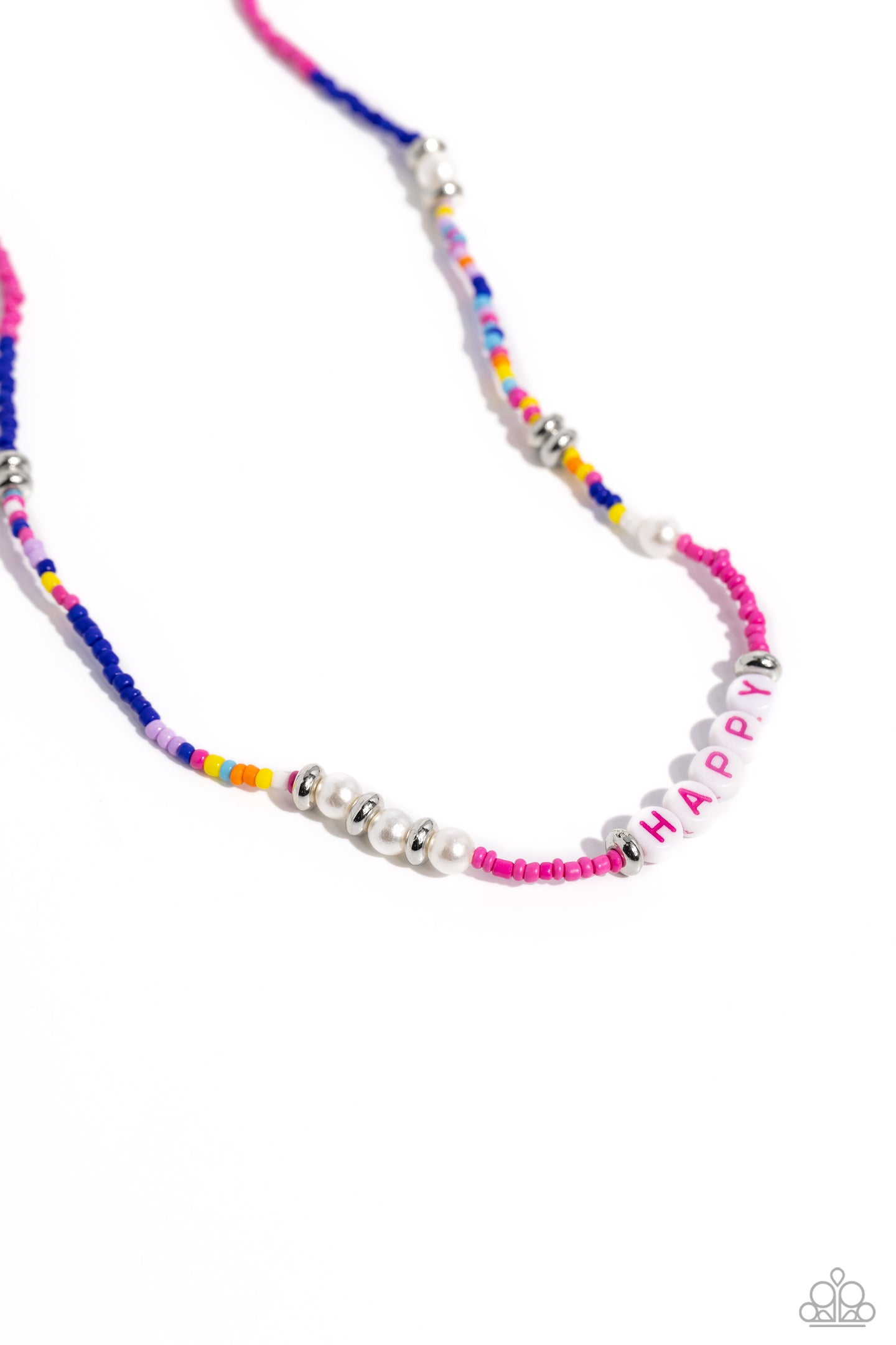 Happy to See You - Pink necklace A100