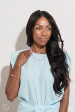 Load image into Gallery viewer, Colorfully GLASSY - Pink necklace A103
