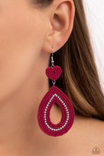 Load image into Gallery viewer, Now SEED Here - Pink earring E017
