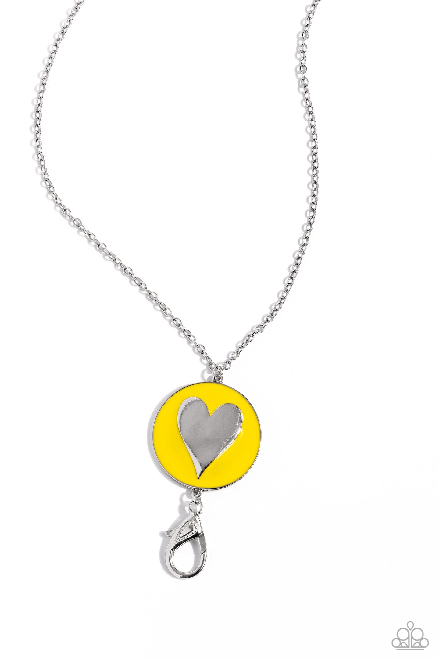 True to Your Heart - Yellow lanyard necklace B130