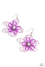 Load image into Gallery viewer, PEARL Crush - Purple earring A029
