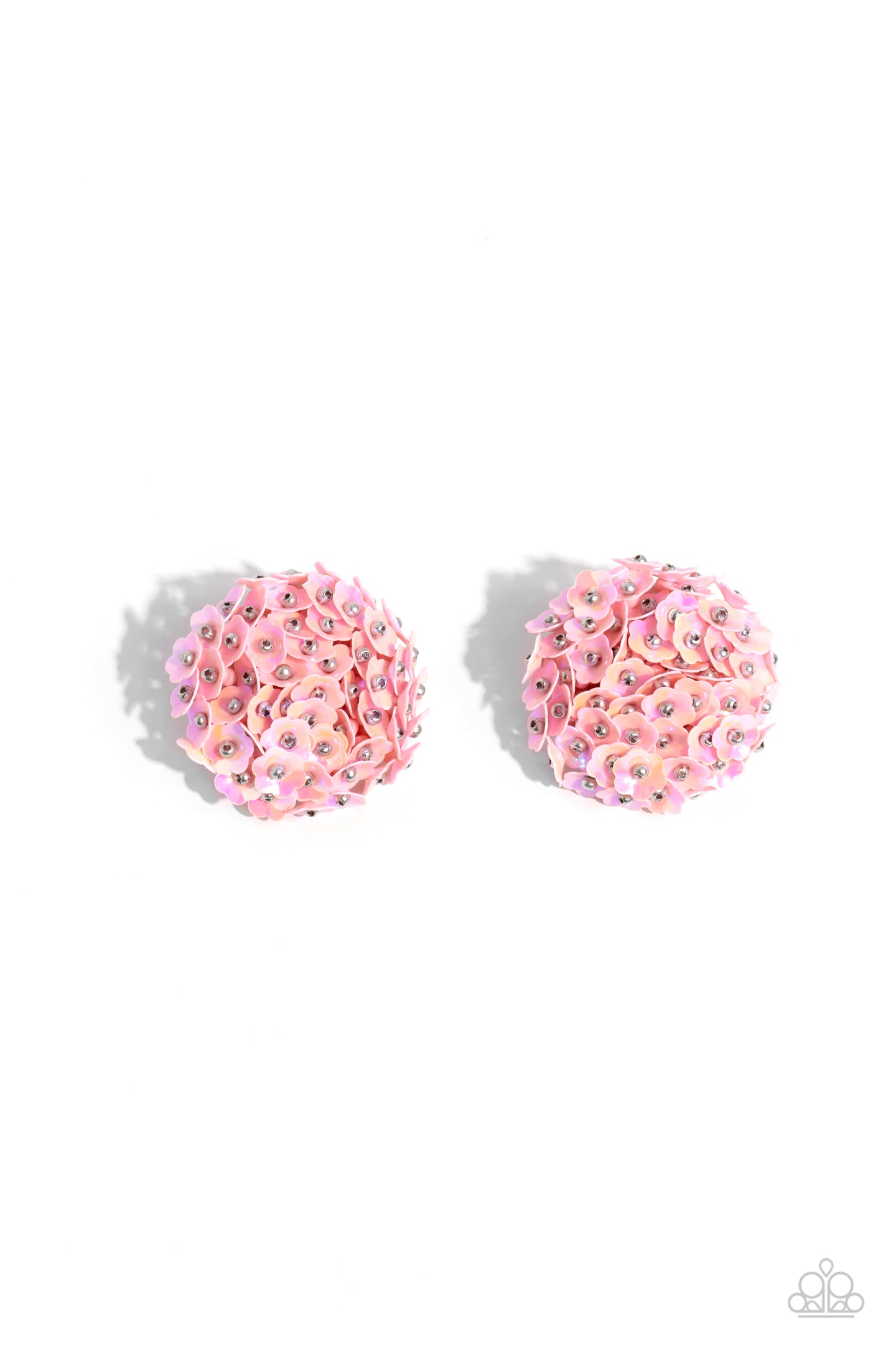 Corsage Character - Pink post earring D035