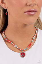 Load image into Gallery viewer, Pearly Possession - Red necklace  A089

